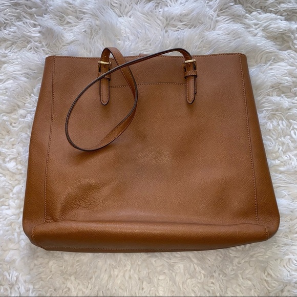 Michael Kors Jet Set Medium Brown Tote Bag - Picture 2 of 4